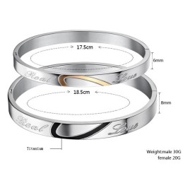 Betrouwbare Kwaliteit Sweetheart Titanium Armband Voor Geliefden
