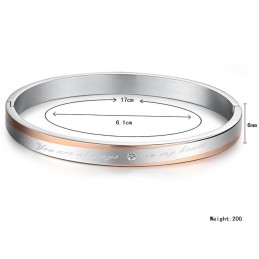 Stabiele Titanium Armband Van Hoge Kwaliteit Voor Geliefden Met Strass