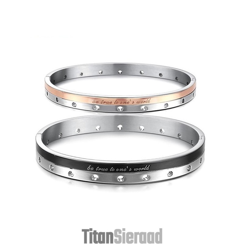 Compleet In Specificaties Titanium Bangle Voor Geliefden Compleet In Specificaties Titanium Bangle Voor Geliefden