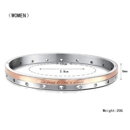 Compleet In Specificaties Titanium Bangle Voor Geliefden