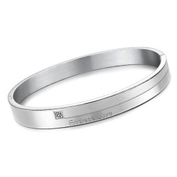 Uitstekende Kwaliteit Beknopte Titanium Armband Voor Geliefden Met Strass