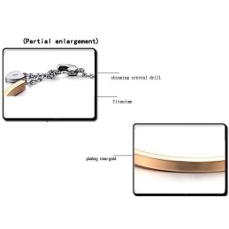 Betrouwbare Kwaliteit Vrouwelijke Slotvorm Titanium Armband