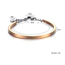 Betrouwbare Kwaliteit Vrouwelijke Slotvorm Titanium Armband