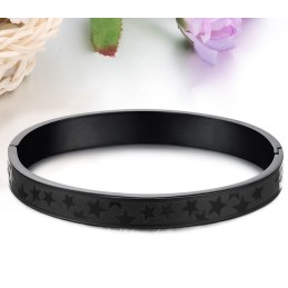 De Queen Of Quality Stars Titanium Bangle Voor Geliefden