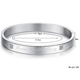 Kwaliteit En Kwantiteit Gegarandeerde Titanium Armband Voor Geliefden Met Strass