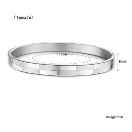 Breed Scala Aan Raster Titanium Armbanden Voor Geliefden