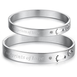 Titanium Armband Van Uitstekende Kwaliteit Voor Geliefden Met Strass