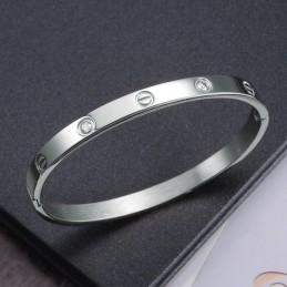 Hoogwaardige Dames Titanium Armband Met Diamant