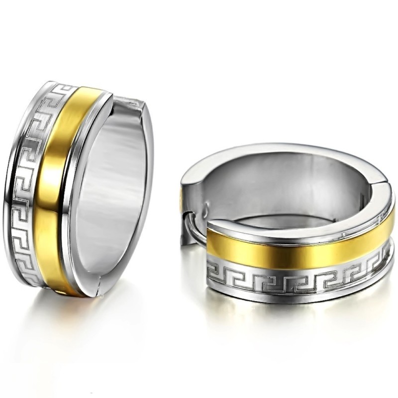 Eenvoudig Te Gebruiken Titanium Oorbellen Met Wandpatroon