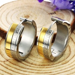 Eenvoudig Te Gebruiken Titanium Oorbellen Met Wandpatroon