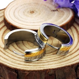 Eenvoudig Te Gebruiken Titanium Oorbellen Met Wandpatroon