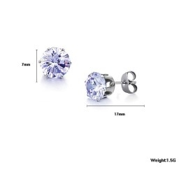 Oorbellen Van Titanium Van Superieure Kwaliteit Met Diamant