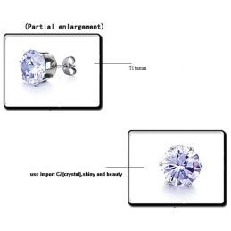 Goed Verkopende Dames Titanium Oorbellen Met Strass Over De Hele Wereld