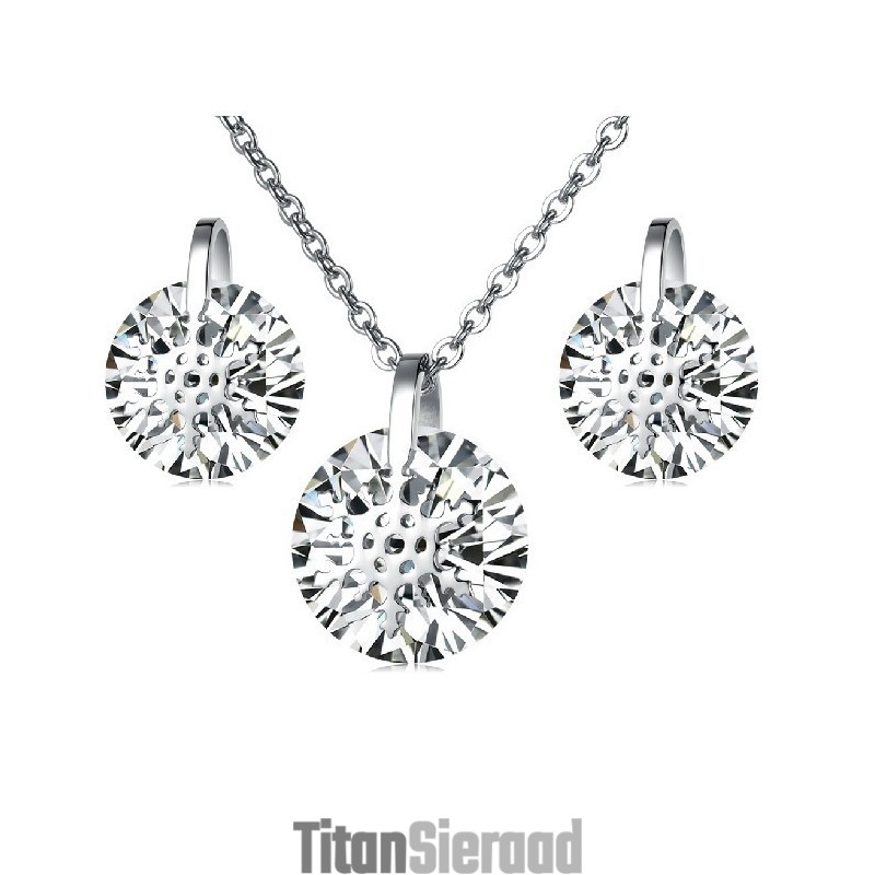 Kwaliteit En Kwantiteit Gegarandeerde Vrouwelijke Sneeuwvlok Titanium Ketting En Oorbellen Met Strass Kwaliteit En Kwantiteit Gegarandeerde Vrouwelijke Sneeuwvlok Titanium Ketting En Oorbellen Met Strass