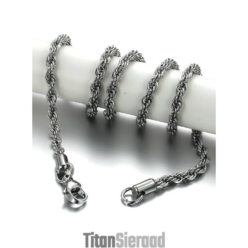 De Koningin Van De Kwaliteit Twist Titanium Ketting