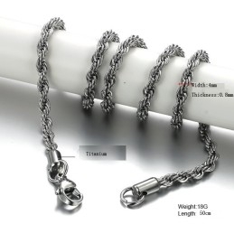De Koningin Van De Kwaliteit Twist Titanium Ketting
