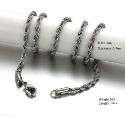 De Koningin Van De Kwaliteit Twist Titanium Ketting