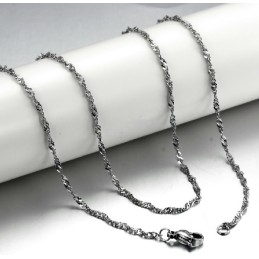Hoogwaardige Water Wave Titanium Ketting