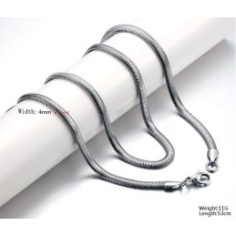 Uitstekende Kwaliteit Platte Slang Titanium Ketting