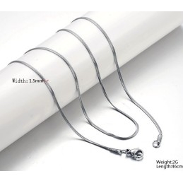 Uitstekende Kwaliteit Platte Slang Titanium Ketting