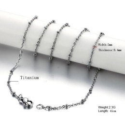 Betrouwbare Reputatie Allergievrije Titanium Ketting Met Parel