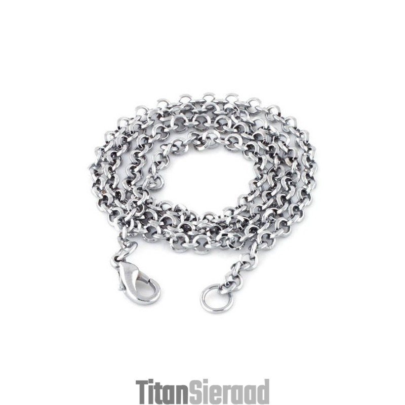 Kwaliteit En Kwantiteit Gegarandeerde Mannelijke Titanium Ketting Met Gesp