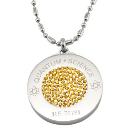 Betrouwbare Reputatie Gezondheid Titanium Pelelith Ketting Met Diamant