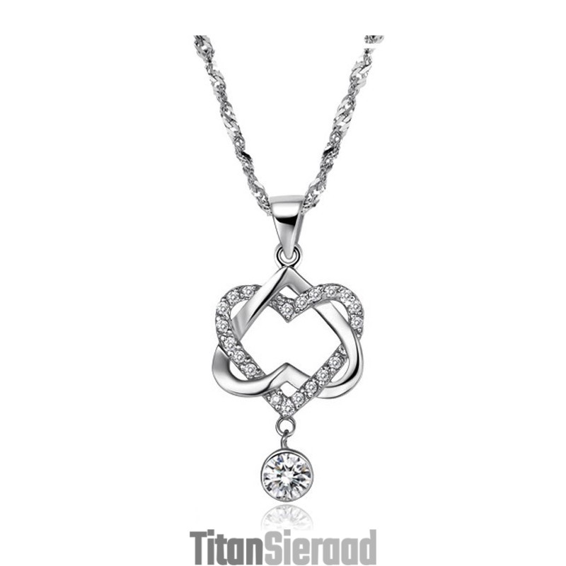 Stabiele Kwaliteit Knoop Platina Plating Titanium Ketting Stabiele Kwaliteit Knoop Platina Plating Titanium Ketting