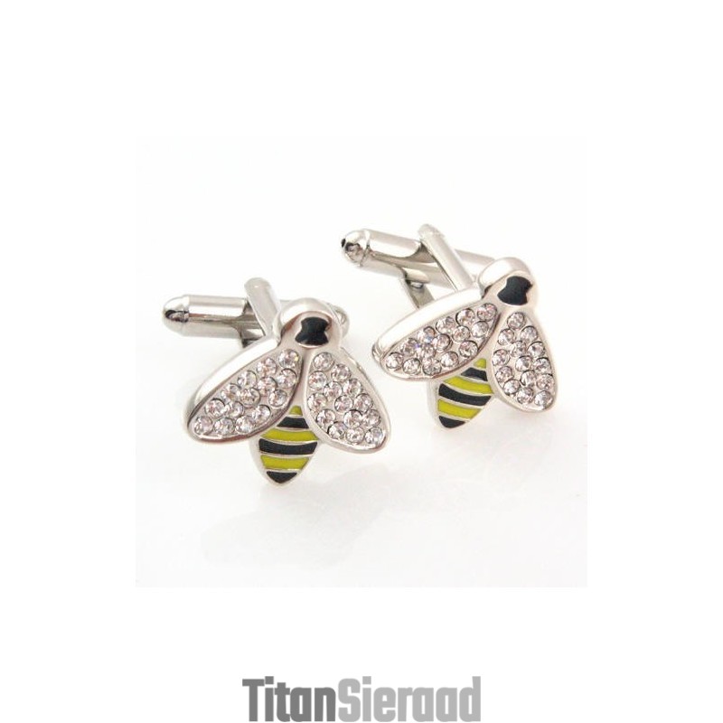 Manchetknopen Met Titanium En Diamanten Manchetknopen Met Titanium En Diamanten