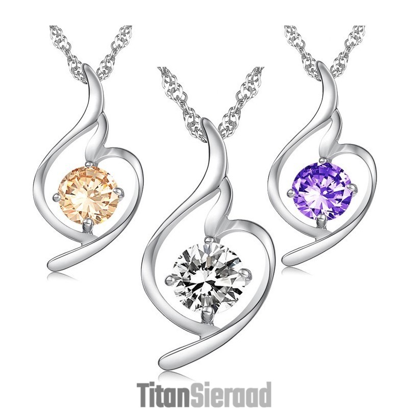 De Koningin Van De Kwaliteit Van Vrouwelijke Mode, Platina Vergulde Titanium Ketting Met Diamant De Koningin Van De Kwaliteit Van Vrouwelijke Mode, Platina Vergulde Titanium Ketting Met Diamant