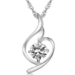 De Koningin Van De Kwaliteit Van Vrouwelijke Mode, Platina Vergulde Titanium Ketting Met Diamant
