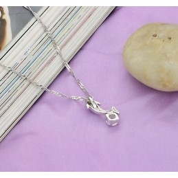 Wereldberoemde Vrouwelijke Dolfijnvormige Platina Titanium Ketting Met Diamant