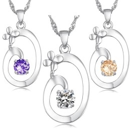 Uitstekende Kwaliteit Vrouwelijke Elegante Platina Titanium Ketting