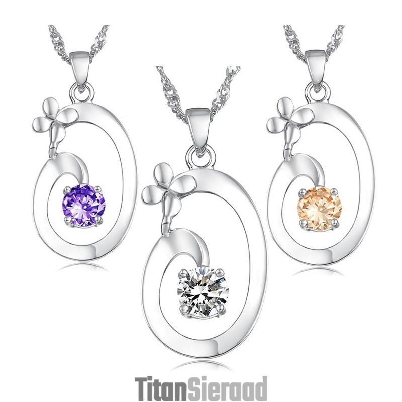 Uitstekende Kwaliteit Vrouwelijke Elegante Platina Titanium Ketting Uitstekende Kwaliteit Vrouwelijke Elegante Platina Titanium Ketting