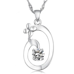 Uitstekende Kwaliteit Vrouwelijke Elegante Platina Titanium Ketting