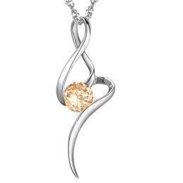Goed Verkocht Over De Hele Wereld: Paarse Platina Vergulde Titanium Ketting Voor Dames Met Diamant
