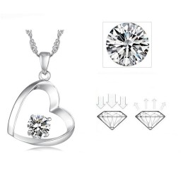 Hoogwaardige Vrouwelijke Platina Titanium Ketting