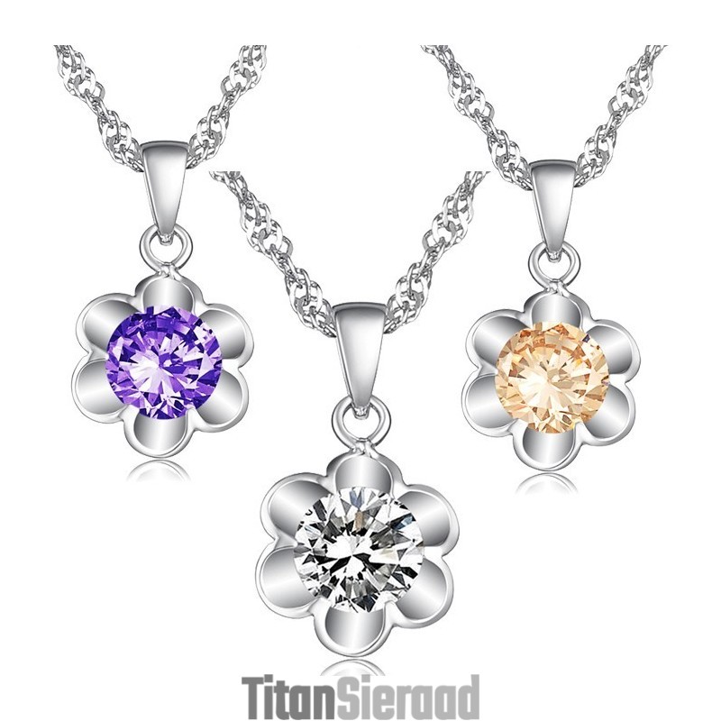 De Koningin Van Kwaliteit, Vrouwelijke, Puur Platina Plating Titanium Ketting Met Diamant De Koningin Van Kwaliteit, Vrouwelijke, Puur Platina Plating Titanium Ketting Met Diamant