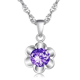 De Koningin Van Kwaliteit, Vrouwelijke, Puur Platina Plating Titanium Ketting Met Diamant