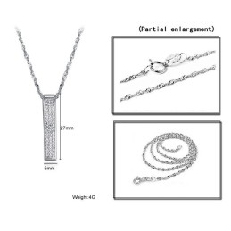 Breed Scala Aan Vrouwelijke Plating Titanium Kettingen