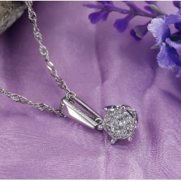 Betrouwbare Reputatie Vrouwelijke Plating Titanium Ketting Met Diamant