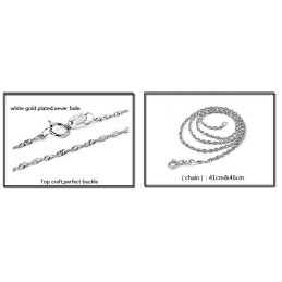 Betrouwbare Reputatie Vrouwelijke Plating Titanium Ketting Met Diamant