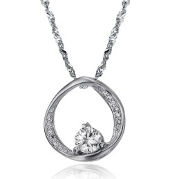 Stabiele Kwaliteit Vrouwelijke Beknopte Platina Plating Titanium Ketting