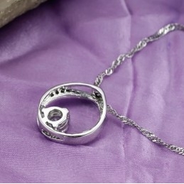 Stabiele Kwaliteit Vrouwelijke Beknopte Platina Plating Titanium Ketting