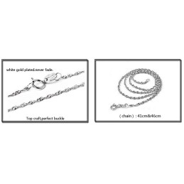 Stabiele Kwaliteit Vrouwelijke Beknopte Platina Plating Titanium Ketting