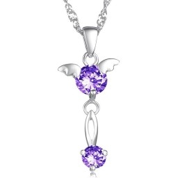 Kwaliteit En Kwantiteit Gegarandeerde Vrouwelijke Platina Titanium Ketting Met Diamant