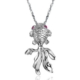 Gebruiksvriendelijke, Vrouwelijke Visvormige Platina Titanium Ketting