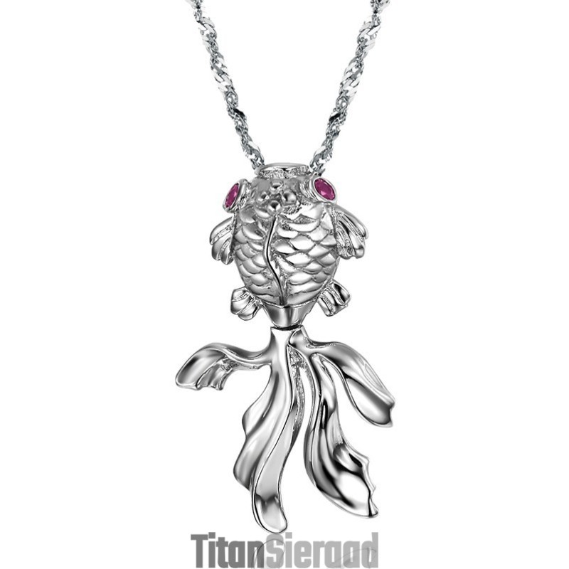 Gebruiksvriendelijke, Vrouwelijke Visvormige Platina Titanium Ketting