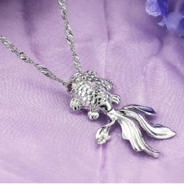 Gebruiksvriendelijke, Vrouwelijke Visvormige Platina Titanium Ketting