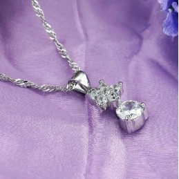 De Koningin Van Kwaliteit Vrouwelijke Ster Titanium Ketting Met Strass